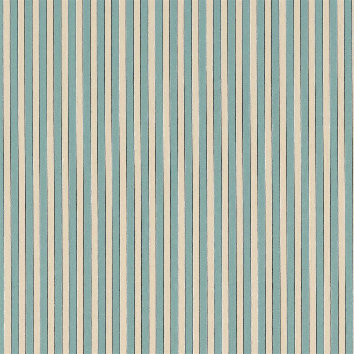 Sutton Teal/Linen Fabric by Sanderson