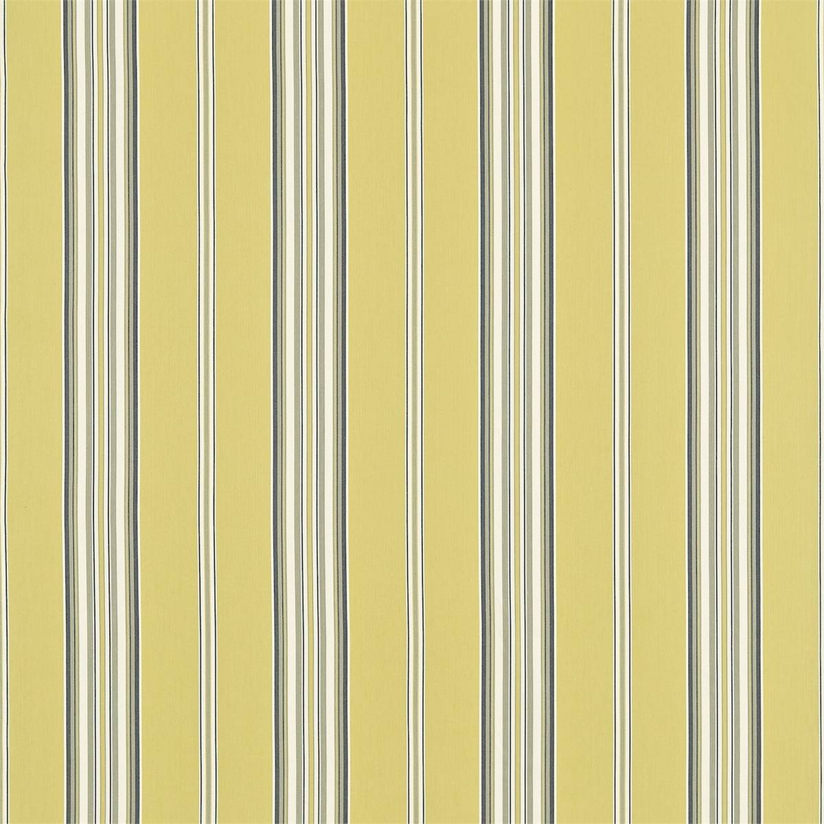 Saxon Yellow/Indigo Fabric by Sanderson