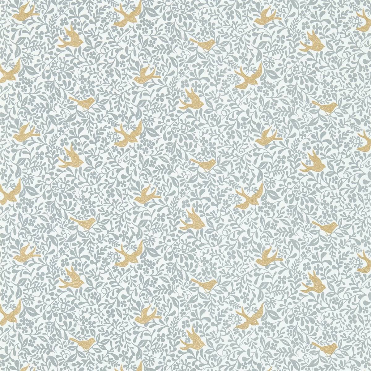 Larksong Dove/Honey Fabric by Sanderson