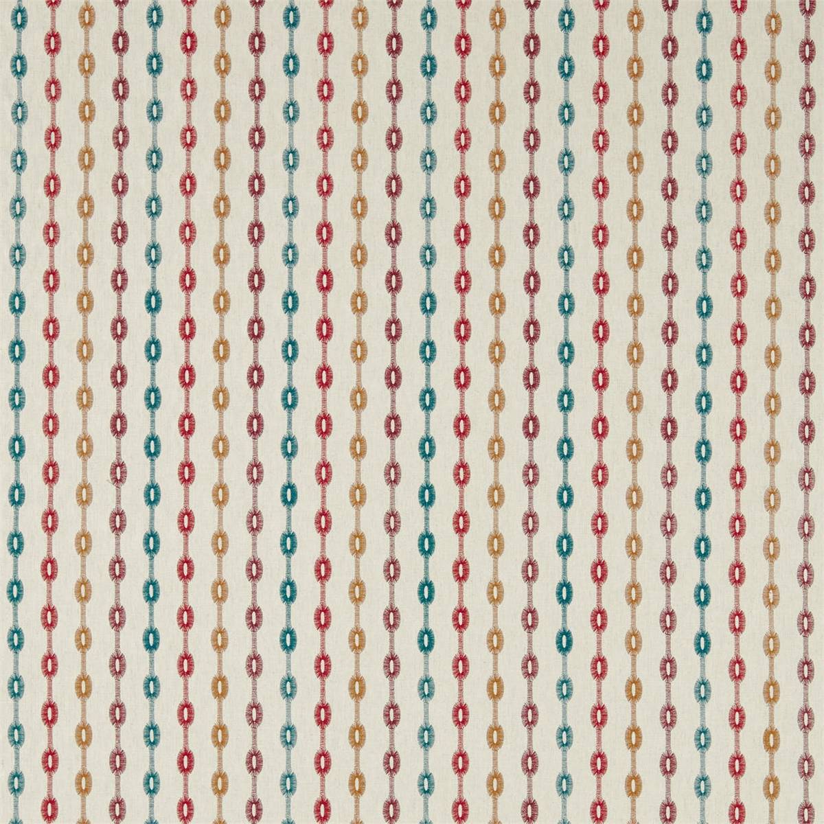 Shaker Stripe Brick Fabric by Sanderson