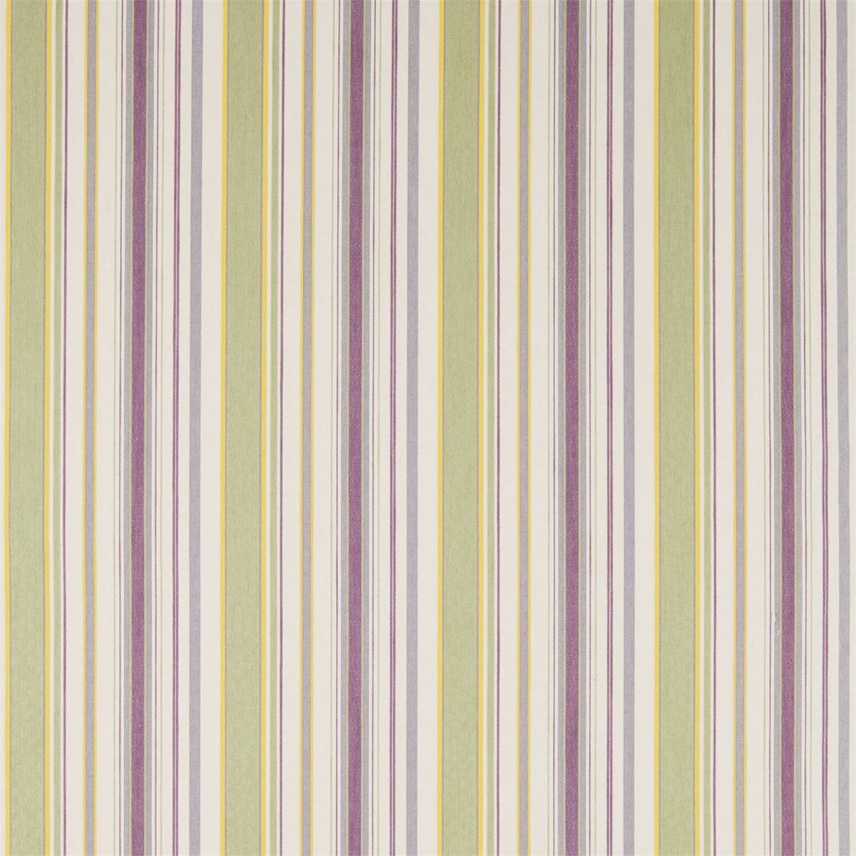 Dobby Stripe Fig/Olive Fabric by Sanderson