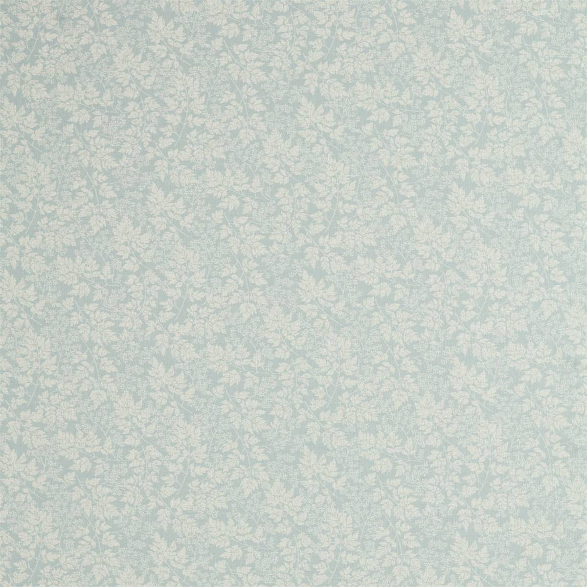 Spring Leaves Duck Egg Fabric by Sanderson