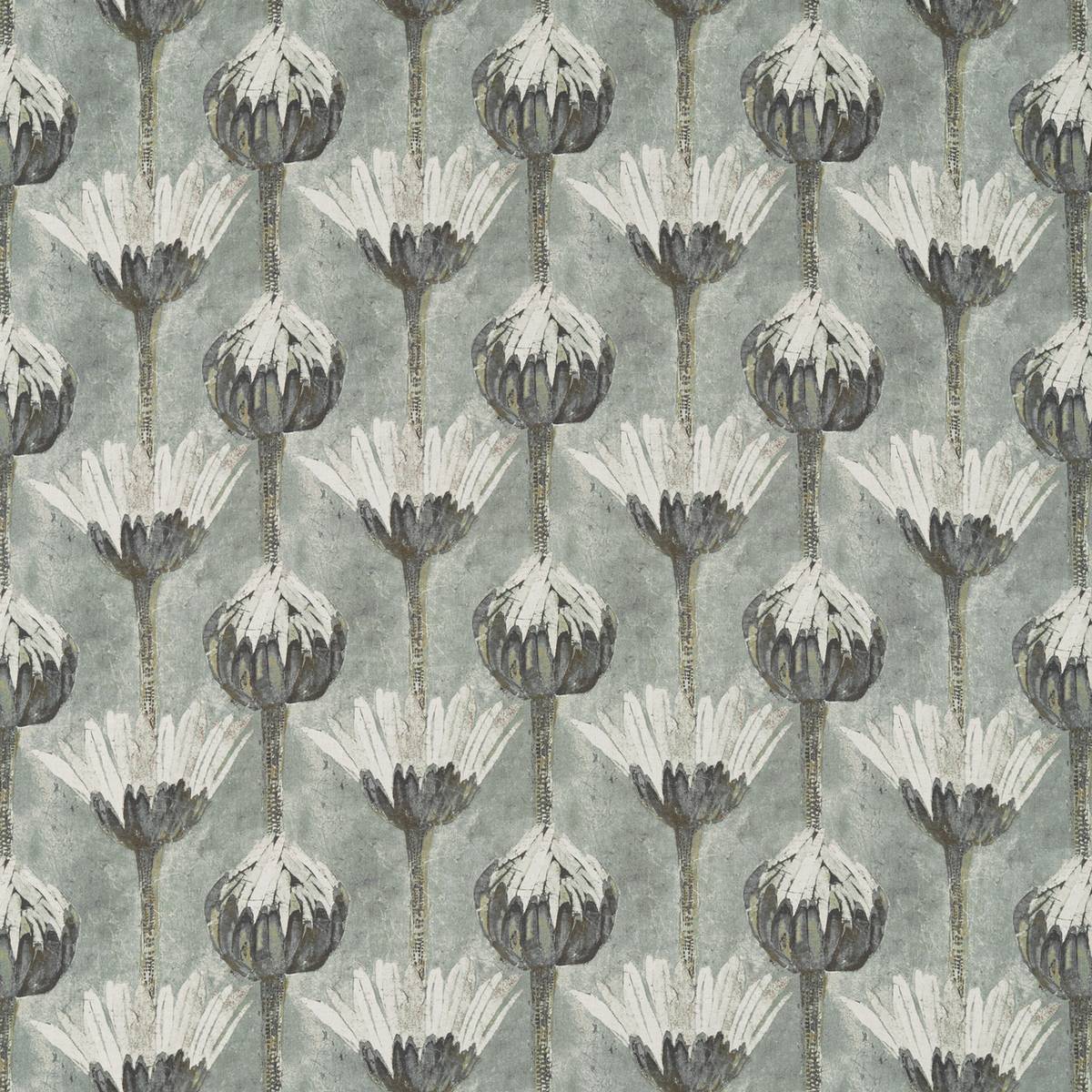 Marketa Logwood Grey Fabric by Zoffany
