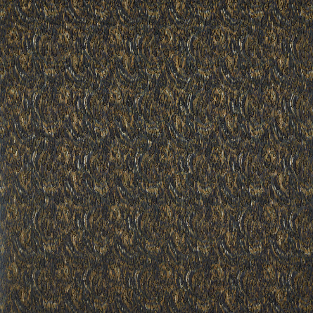Hennings Tigers Eye/Ink Fabric by Zoffany