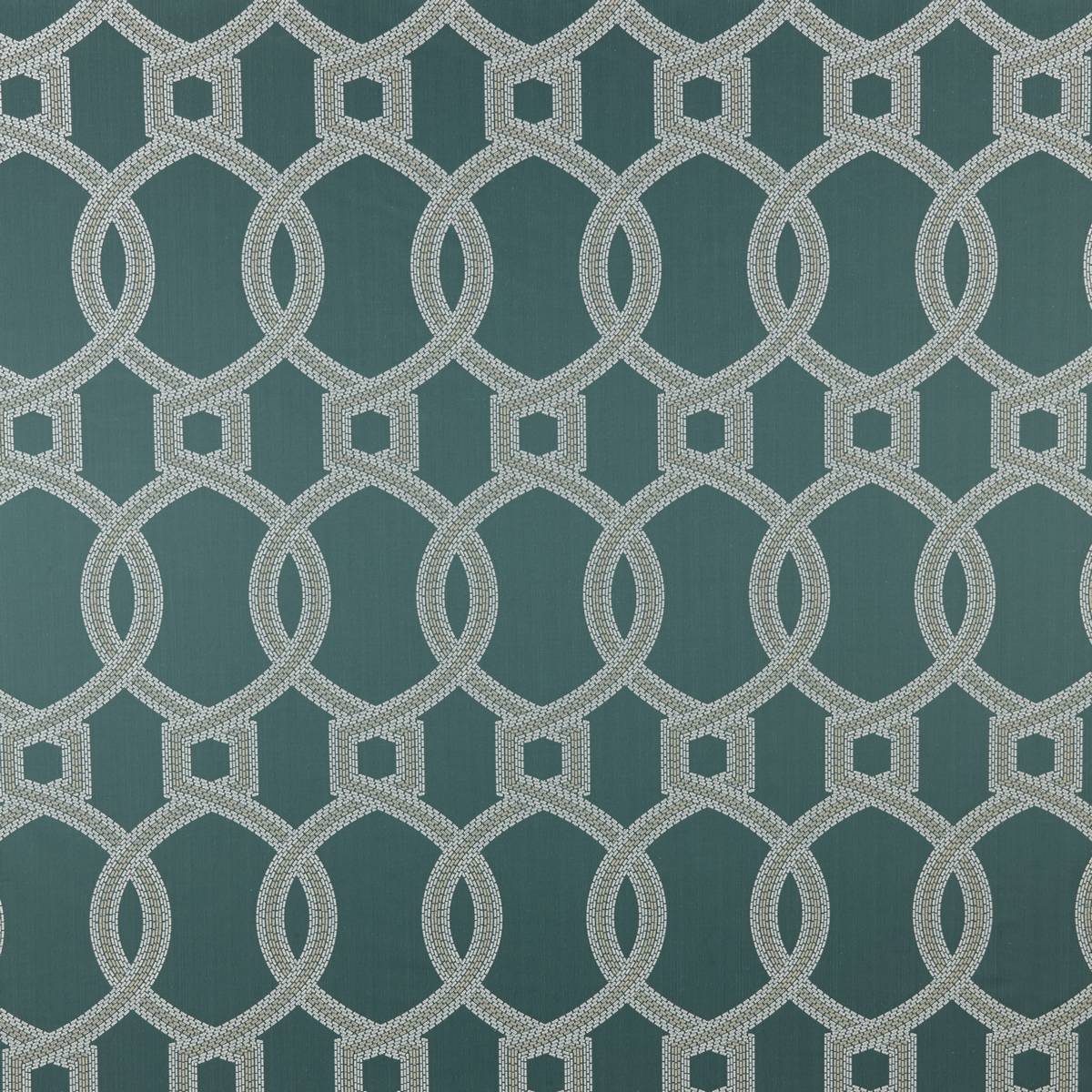 Colonnade Teal Fabric by iLiv