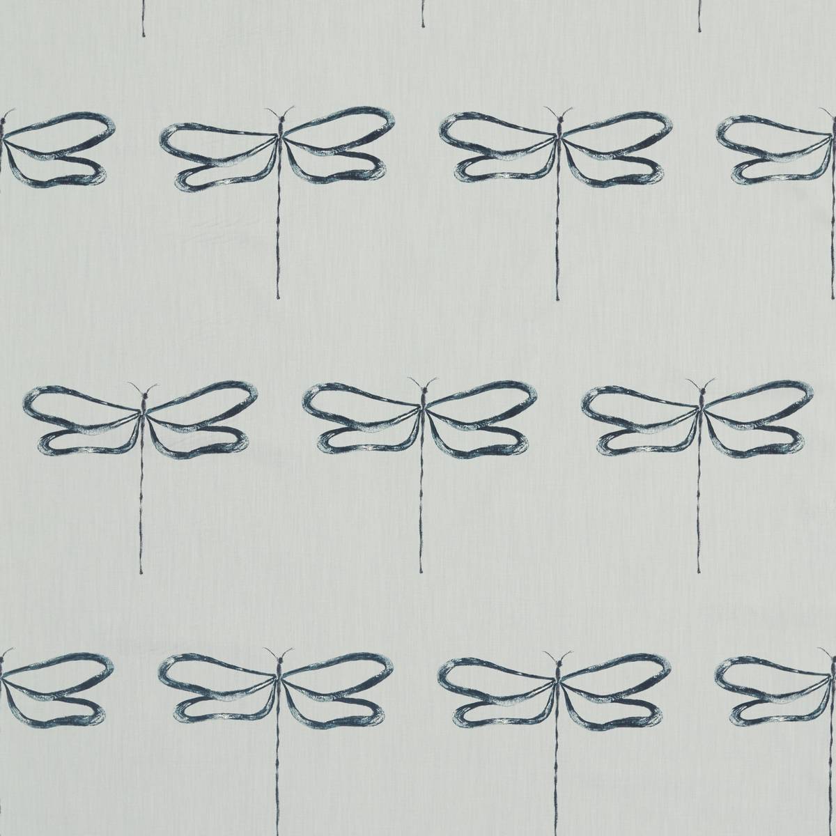 Dragonfly Liquorice Fabric by Scion