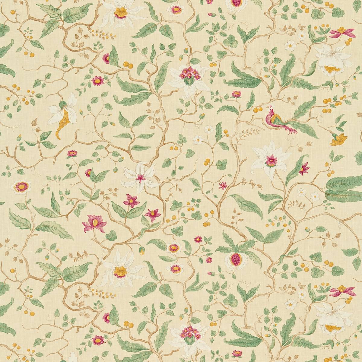 Burr Tree Cream/Chintz Fabric by Zoffany