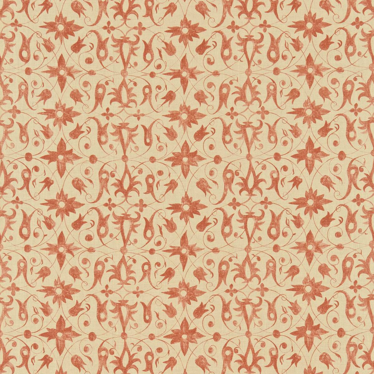 Saffron Walden Terracotta Fabric by Zoffany
