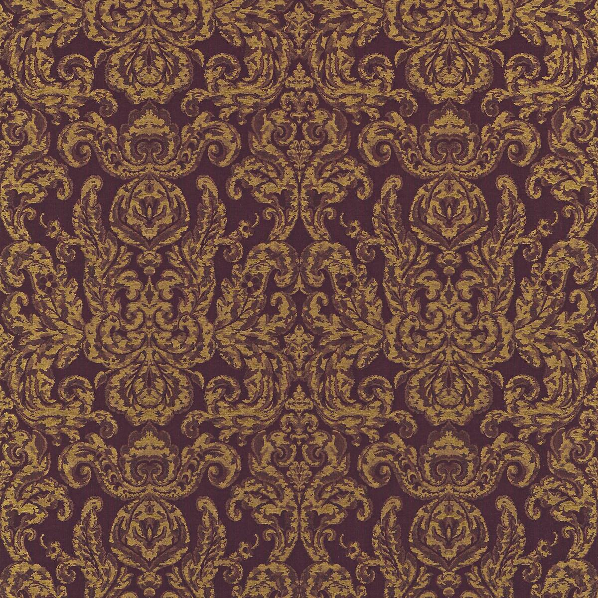 Brocatello Burgundy Fabric by Zoffany