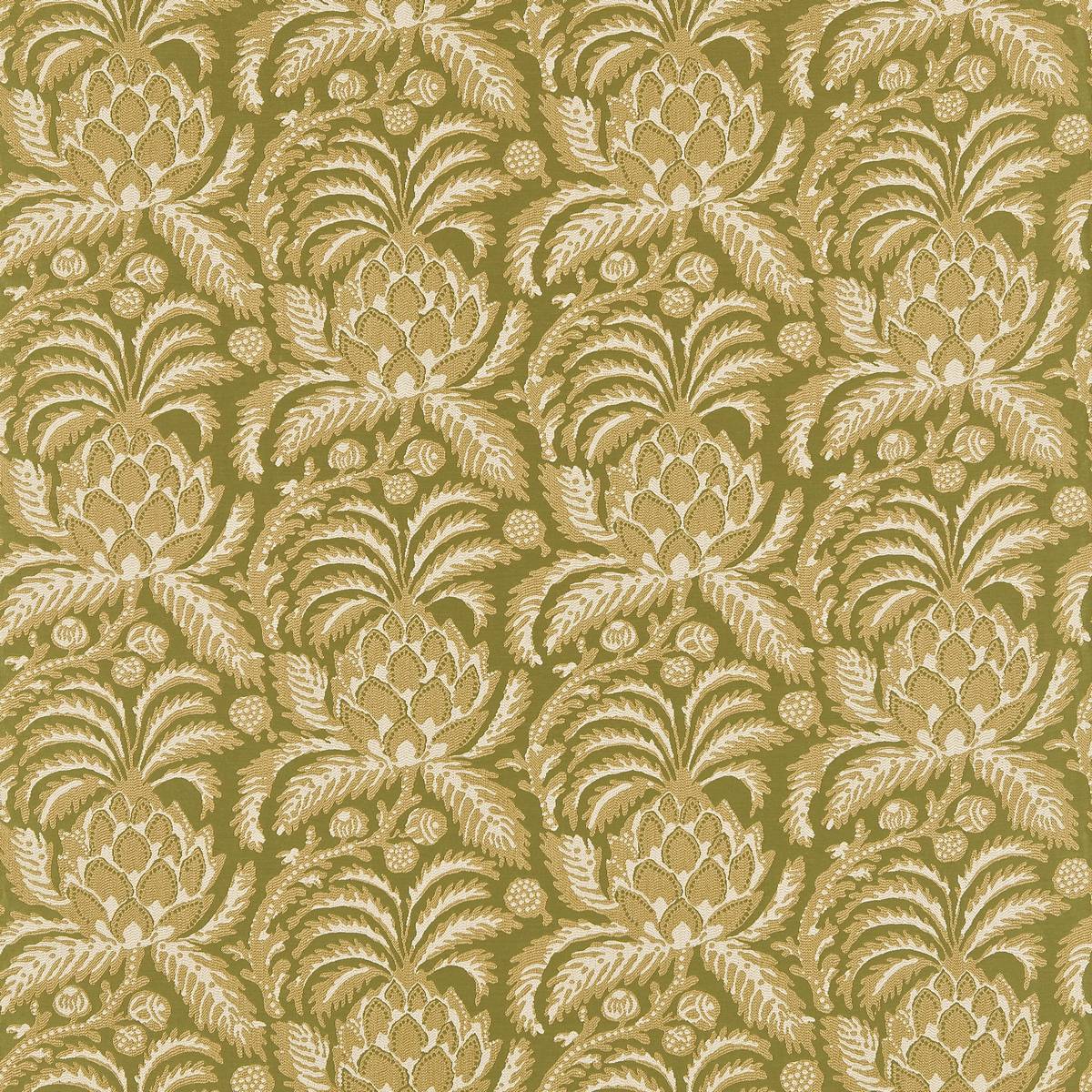 Pineapple Green Fabric by Zoffany