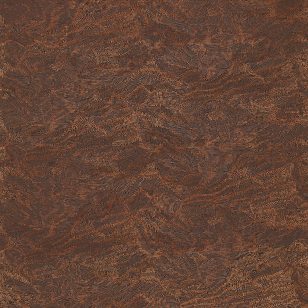 Cirrus Embroidery Copper Fabric by Zoffany
