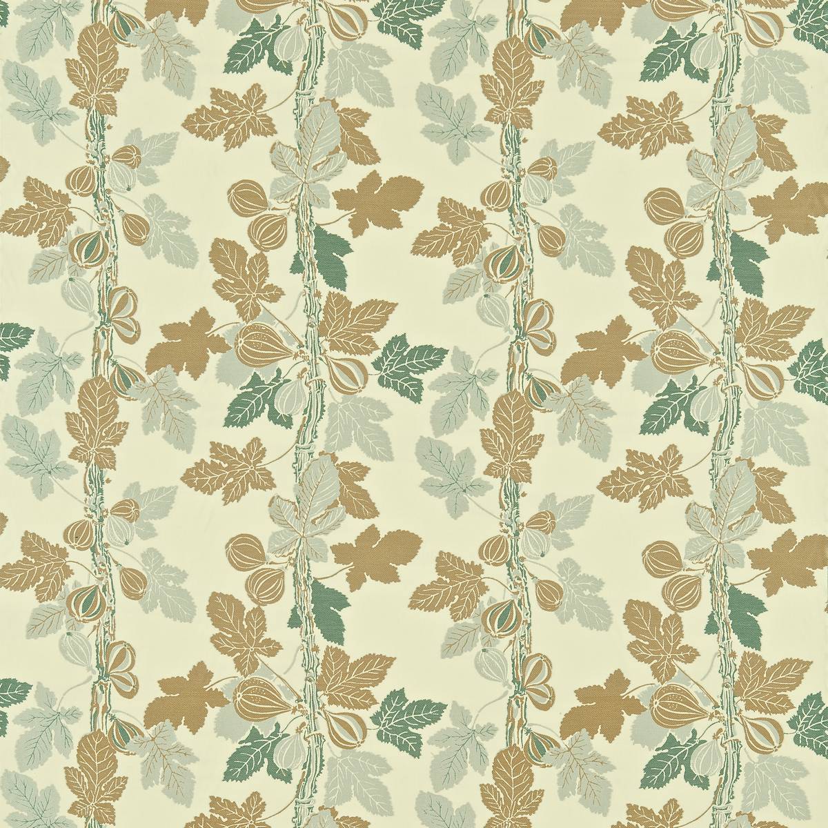 Fig Tree Aqua/Biscuit Fabric by Zoffany