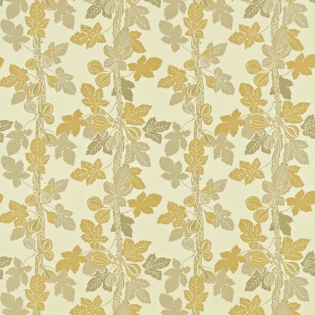 Fig Tree Gold/Linen Fabric by Zoffany