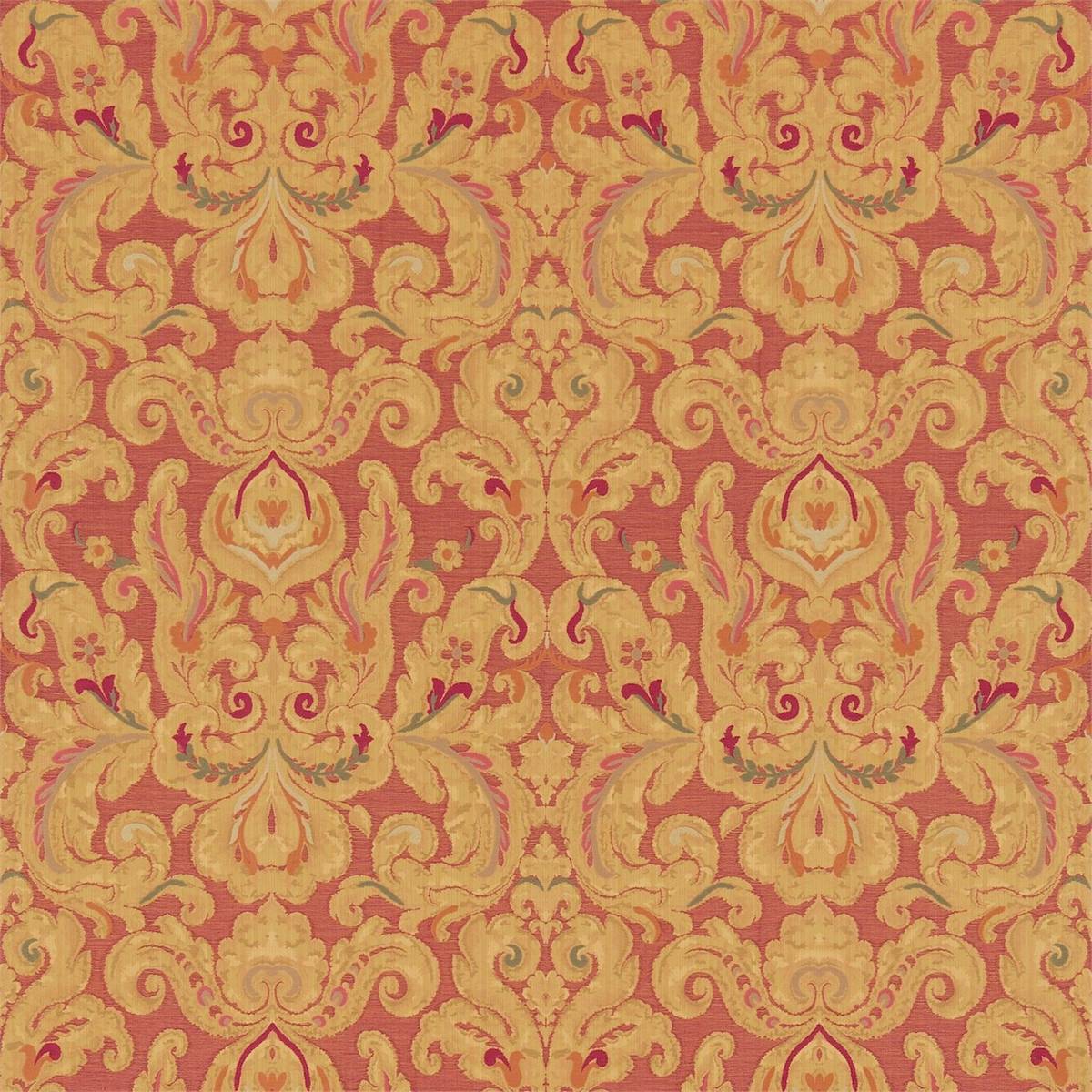 Brocatello Ciniglia Red Fabric by Zoffany