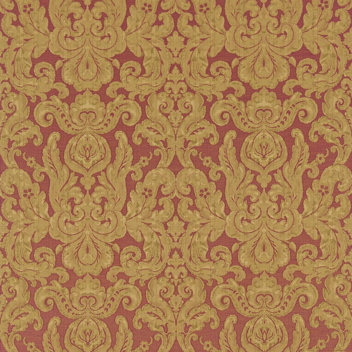 Brocatello Red Fabric by Zoffany