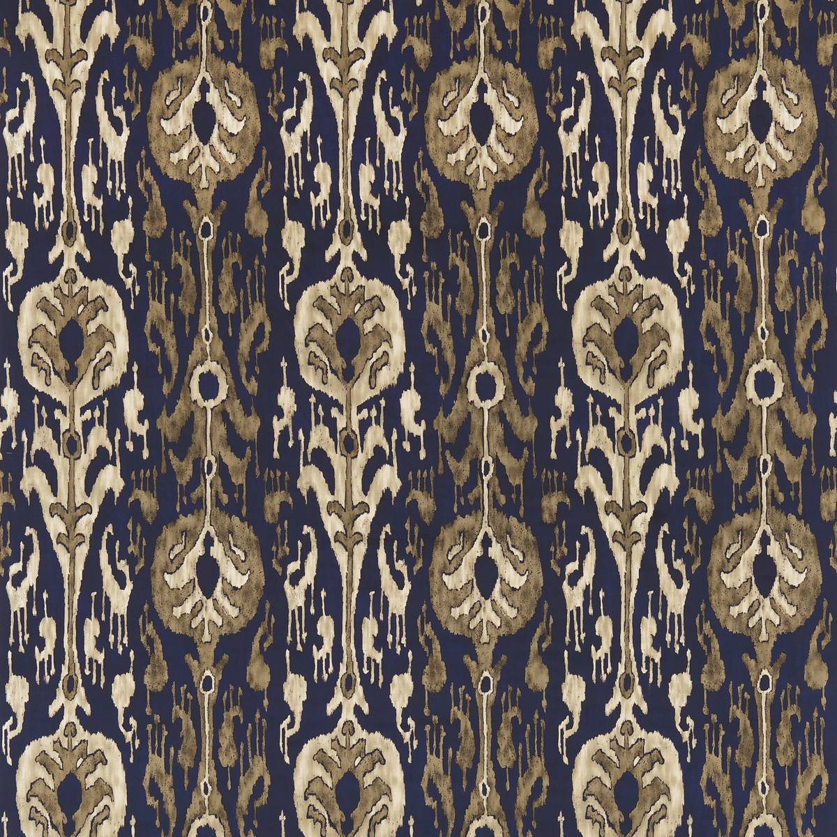 Kashgar Velvet Indigo/Linen Fabric by Zoffany