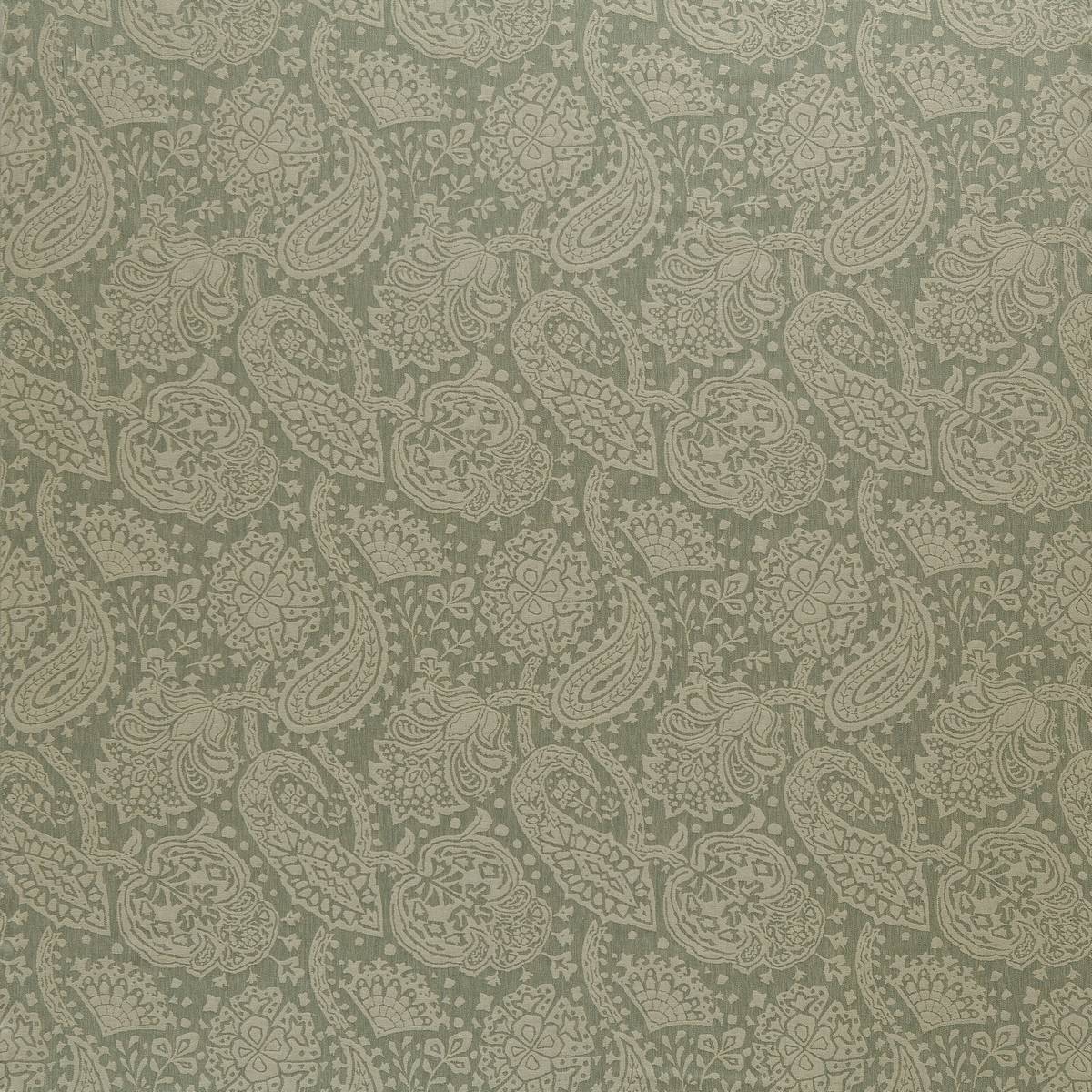 Paisley Teal Fabric by Zoffany