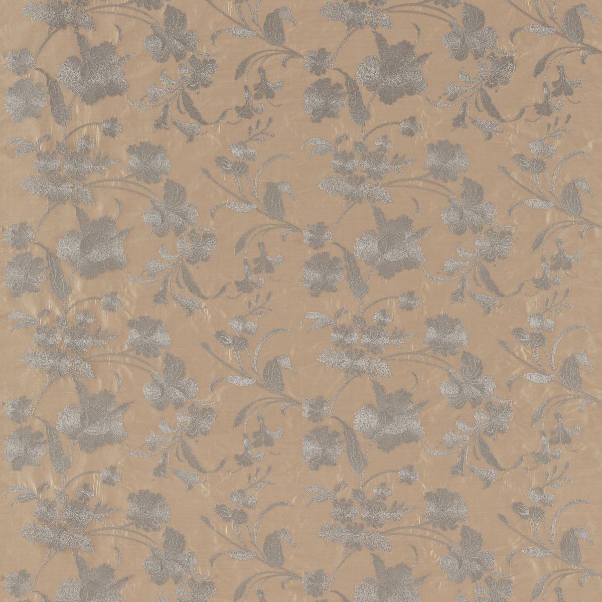 Cordonnet Embroidery Bronze Fabric by Zoffany
