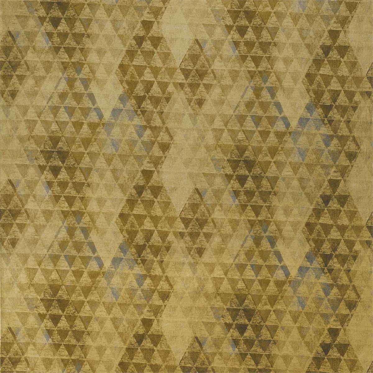 Zais Gold/Slate Fabric by Zoffany