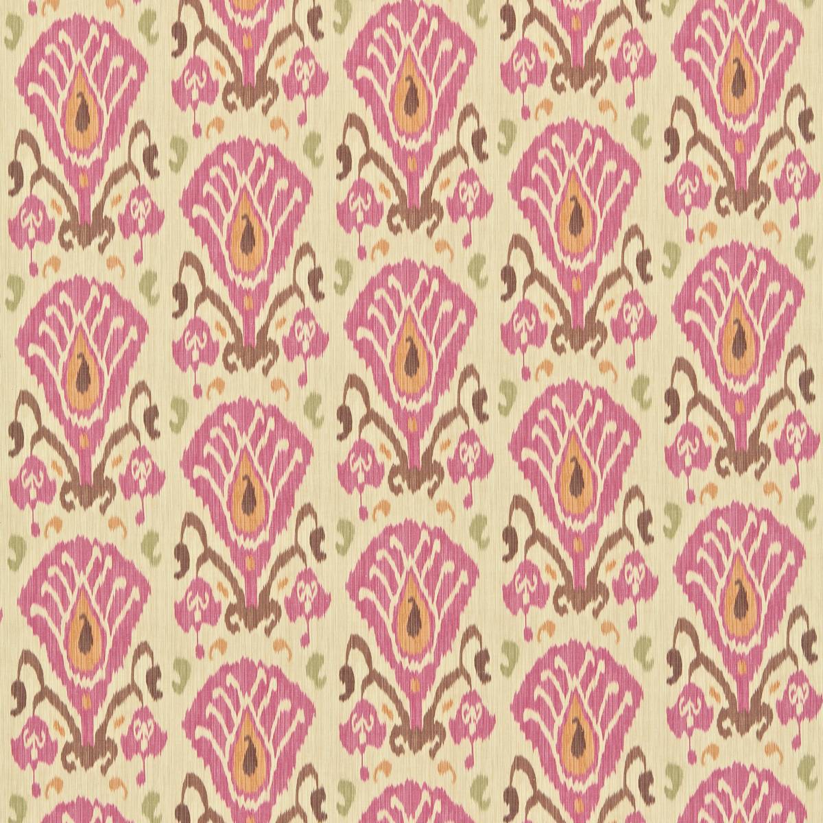 Annapurna Plum/Olive Fabric by Zoffany