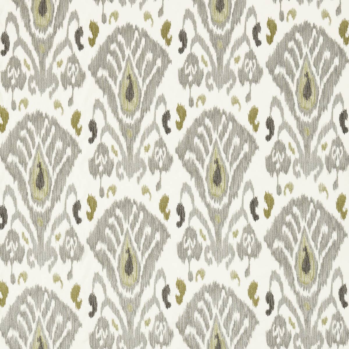 Kashi Platinum/Leaf Fabric by Zoffany