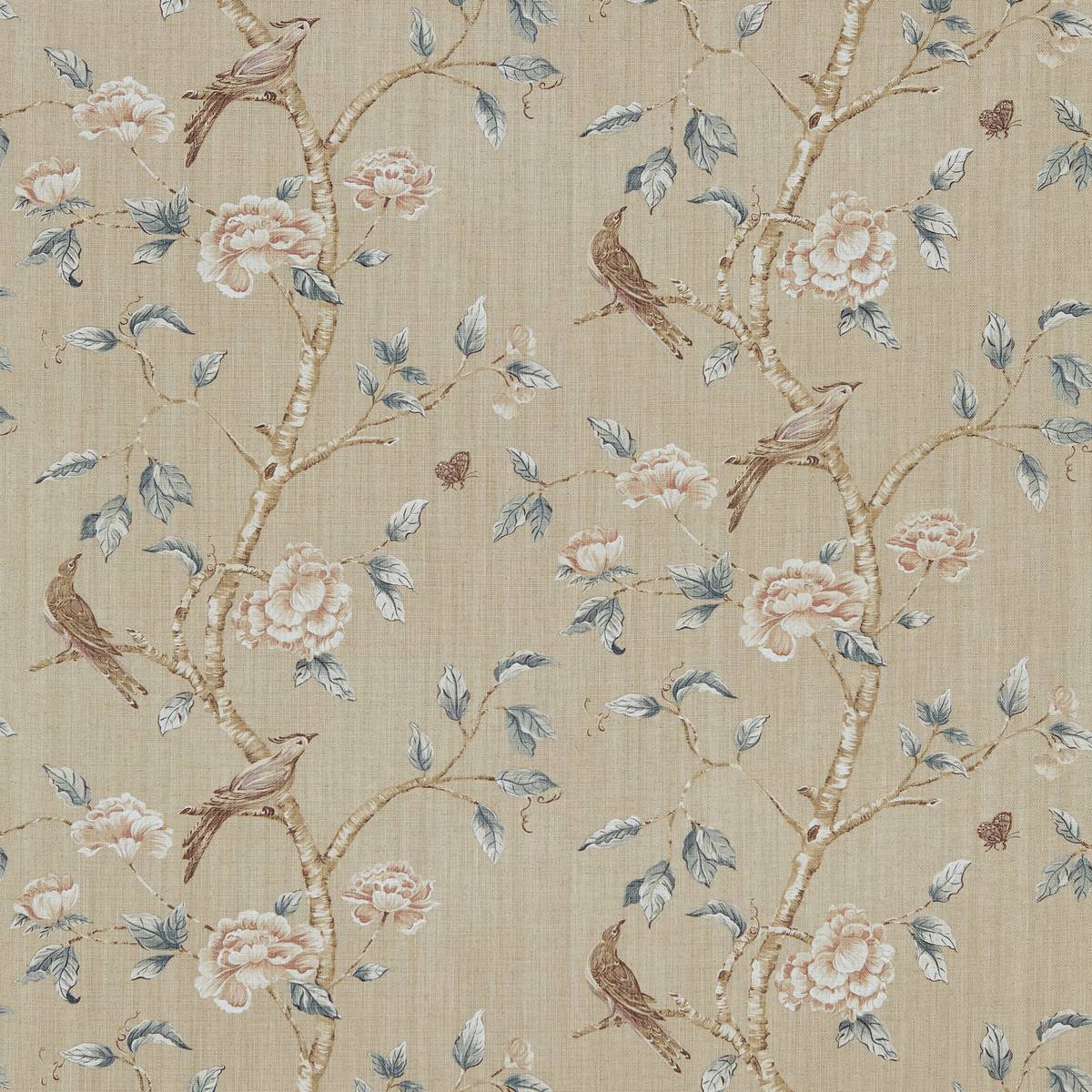 Woodville White Clay Fabric by Zoffany