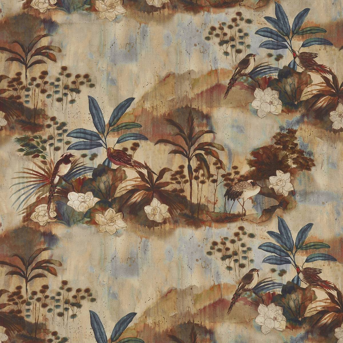 Summer Palace Clay Pot Fabric by Prestigious Textiles