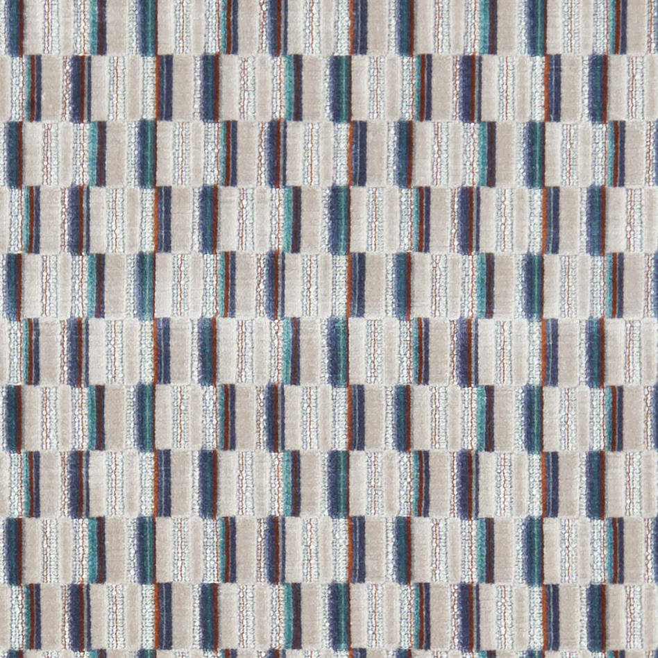 Cubis Kingfisher Fabric by Clarke & Clarke