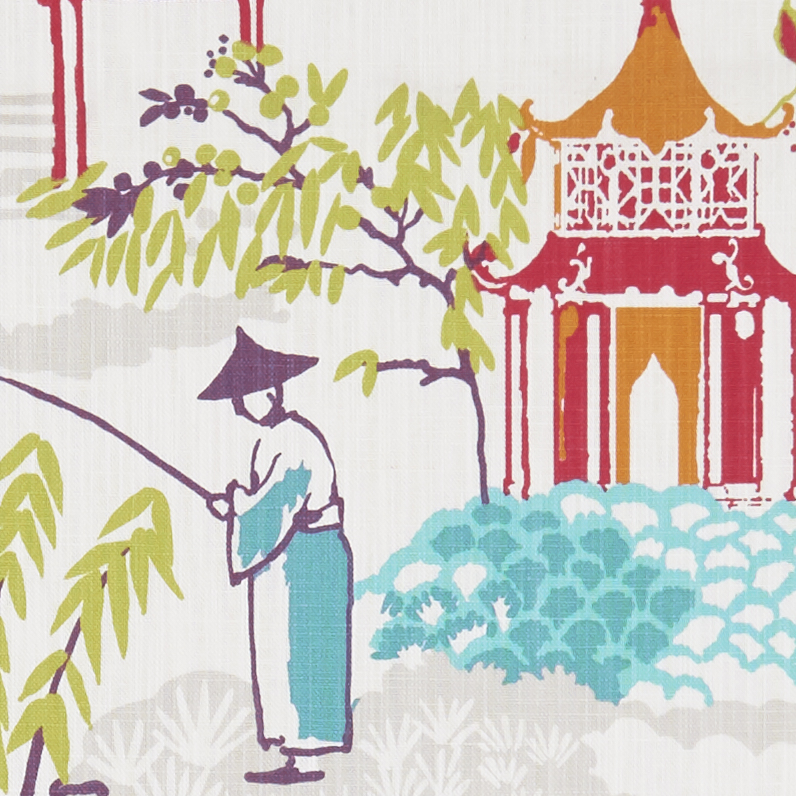 Pagoda Summer Fabric by Clarke & Clarke