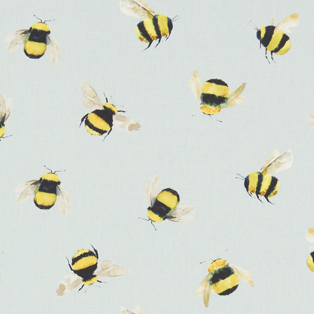 Bees Duckegg Fabric by Studio G