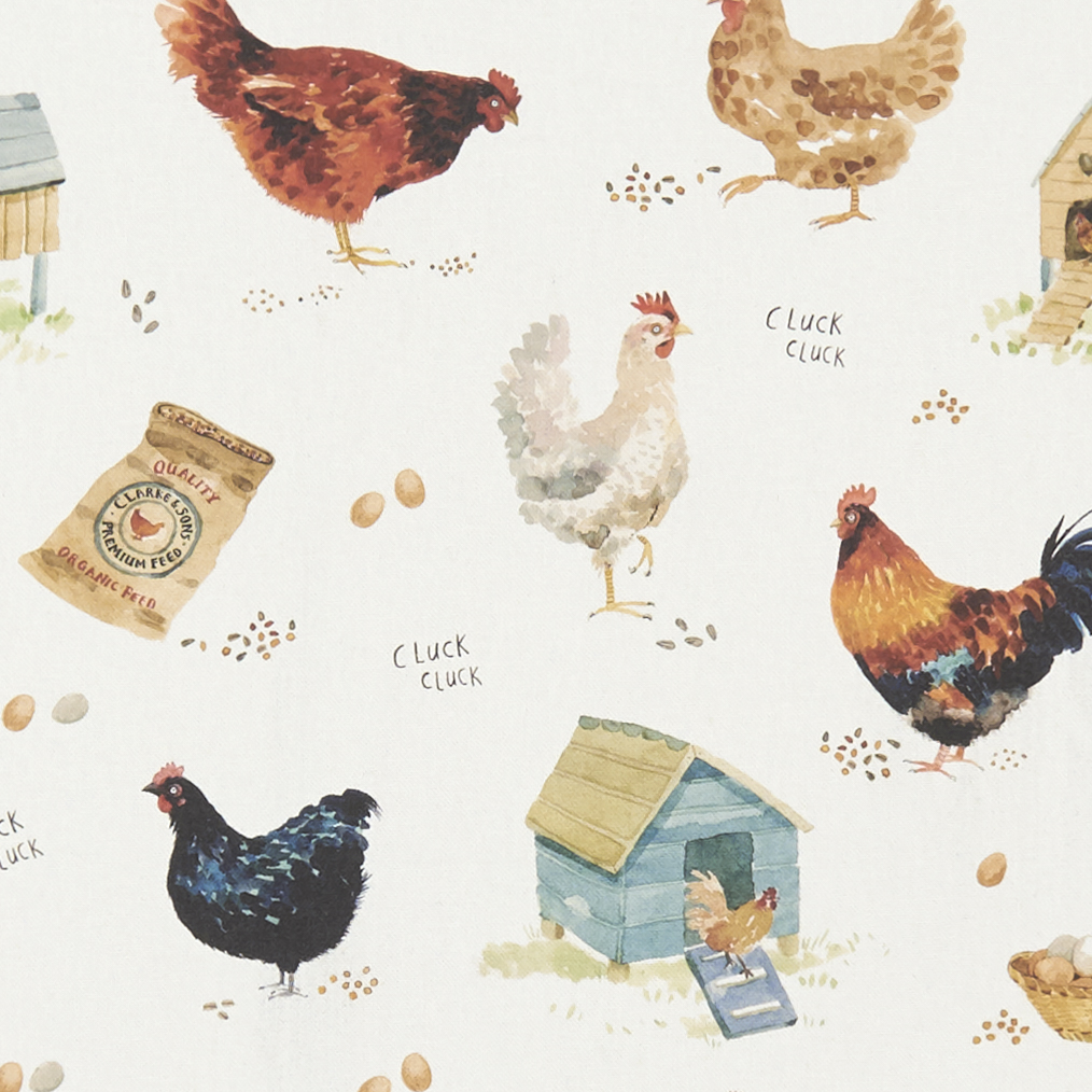 Cluck Cluck Cream Fabric by Studio G