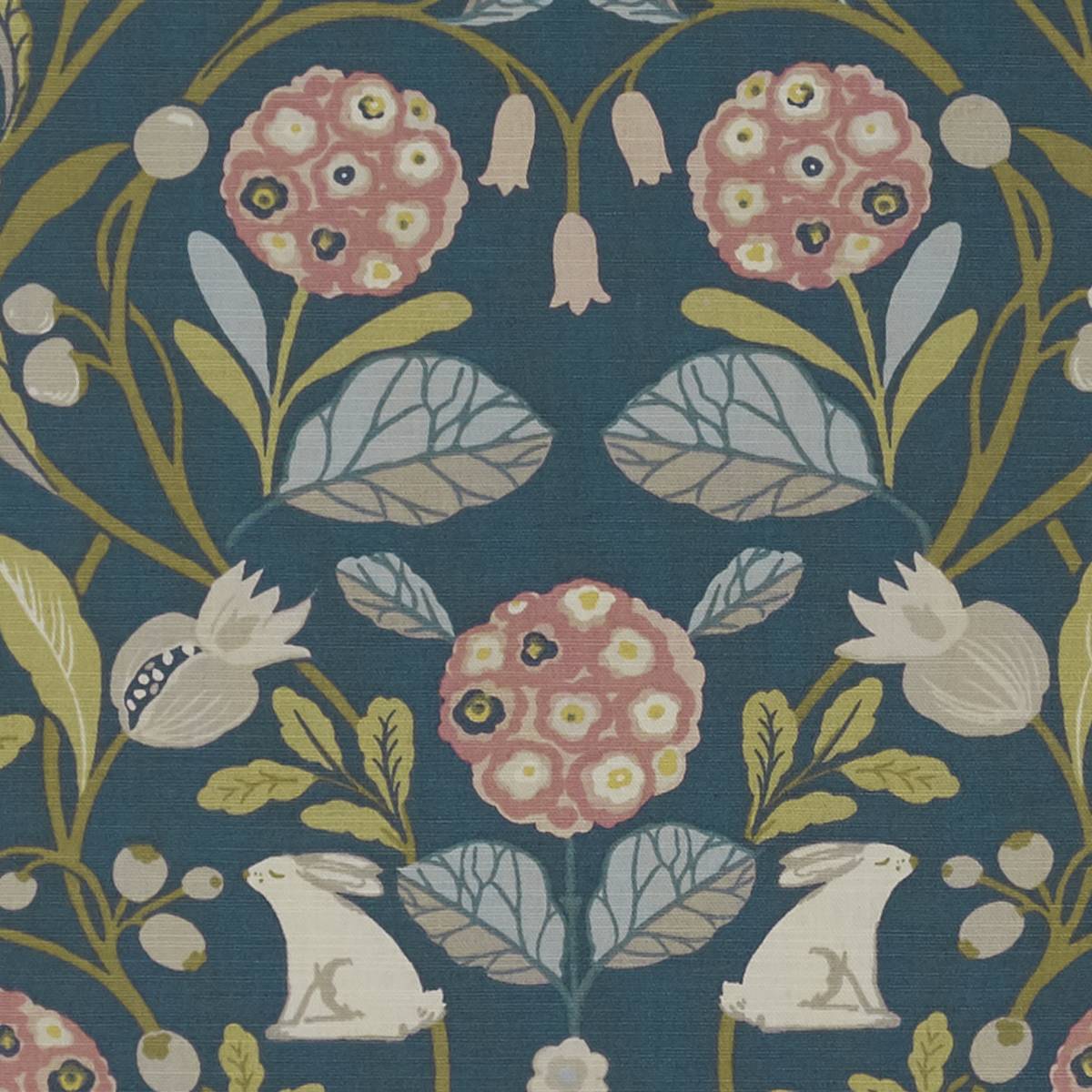 Forester Teal/Blush Fabric by Studio G