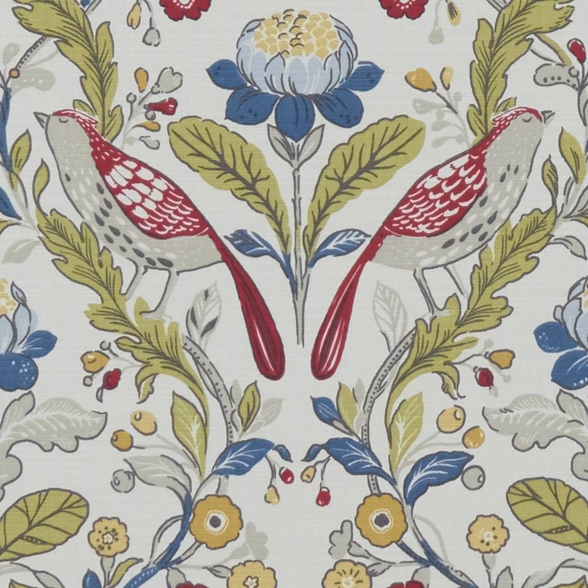 Orchard Birds Rouge Fabric by Studio G