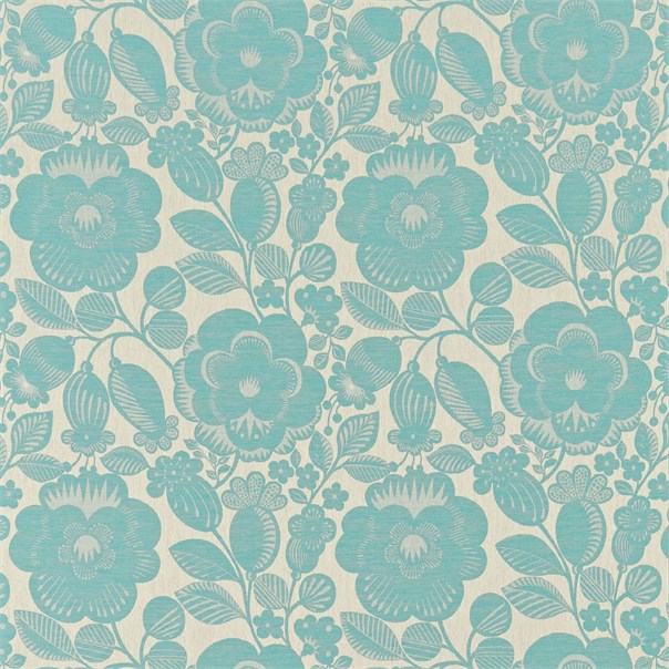 Verena Taupe Seaglass Fabric by Harlequin
