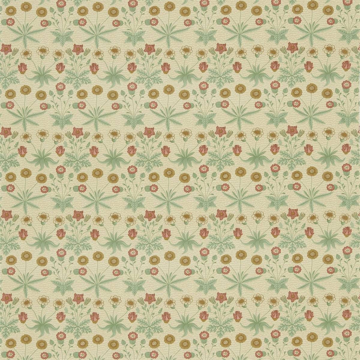 Daisy Terracotta/Gold Fabric by William Morris & Co.