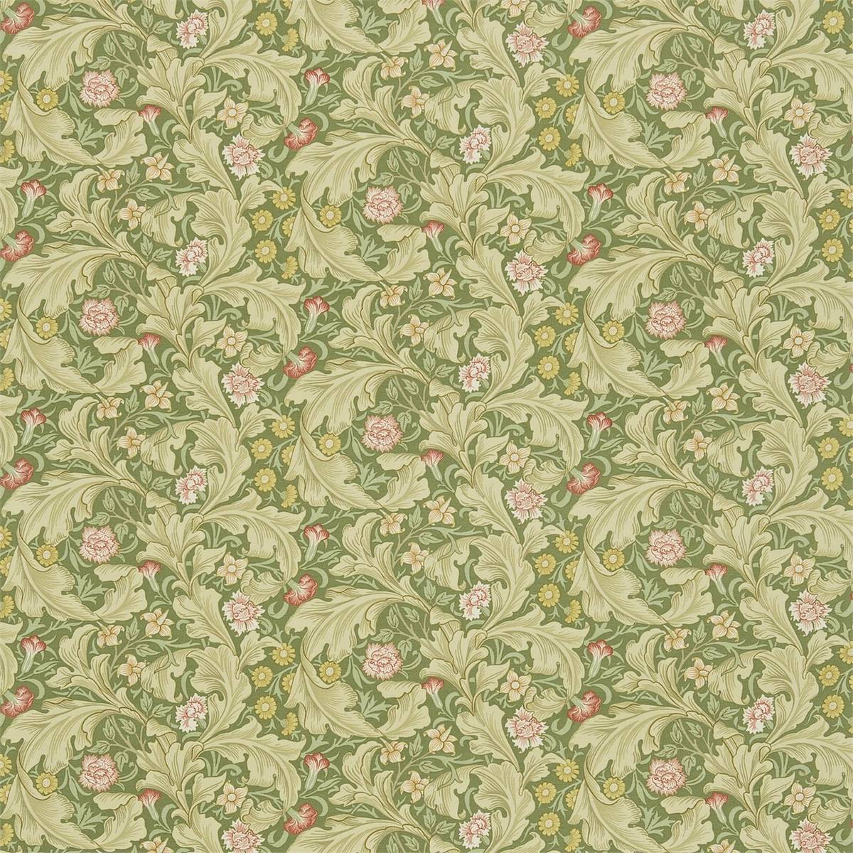 Leicester Green Fabric by William Morris & Co.