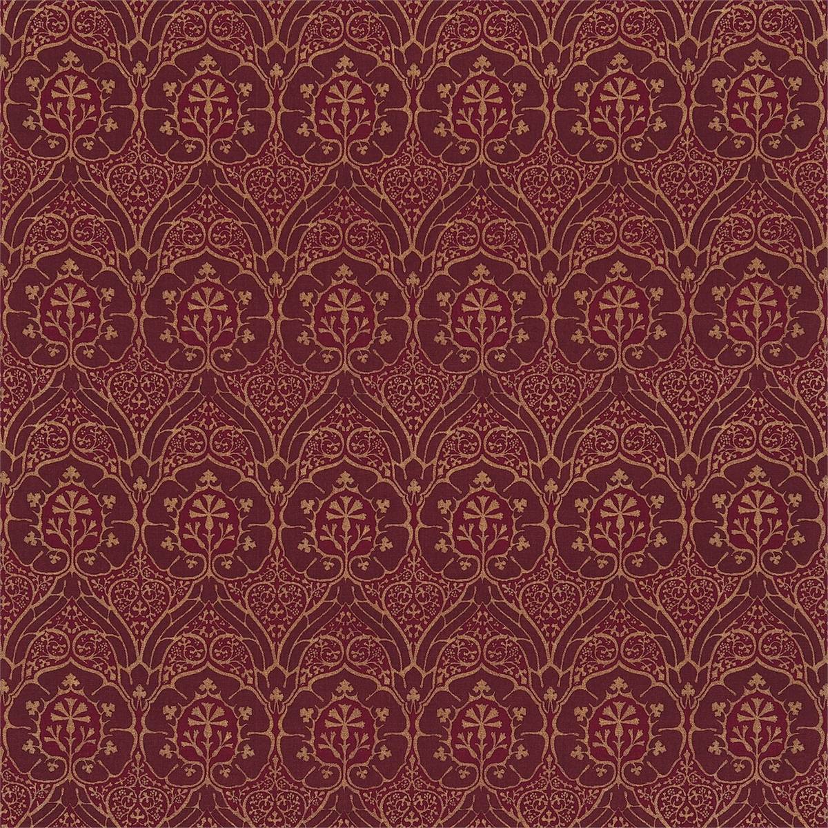 Voysey Red Fabric by William Morris & Co.