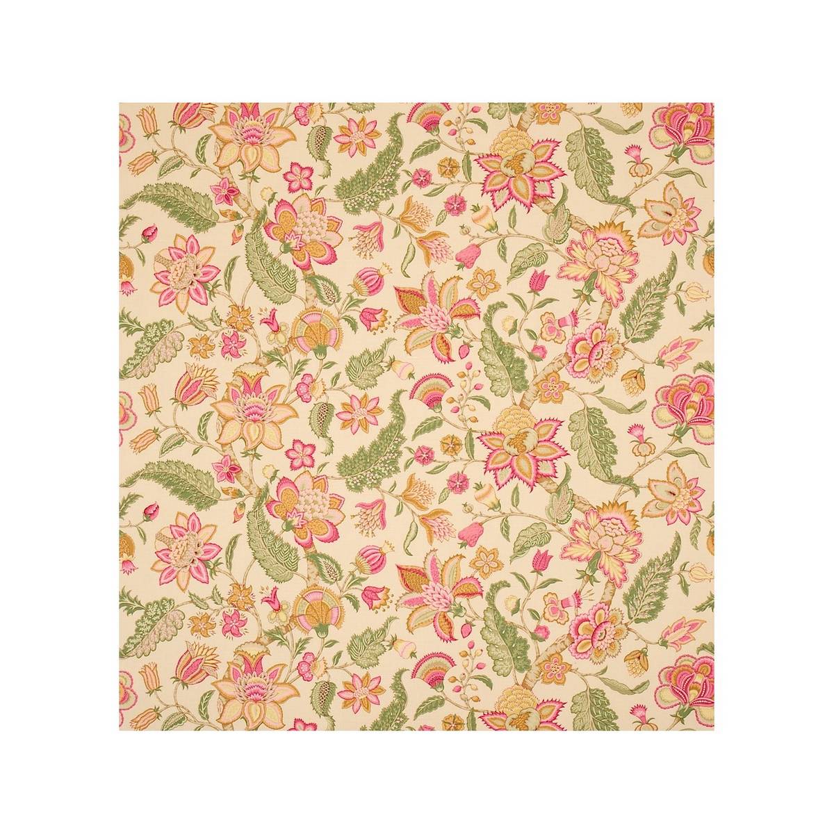 Newnham Courtney Linen/Pink Fabric by Sanderson