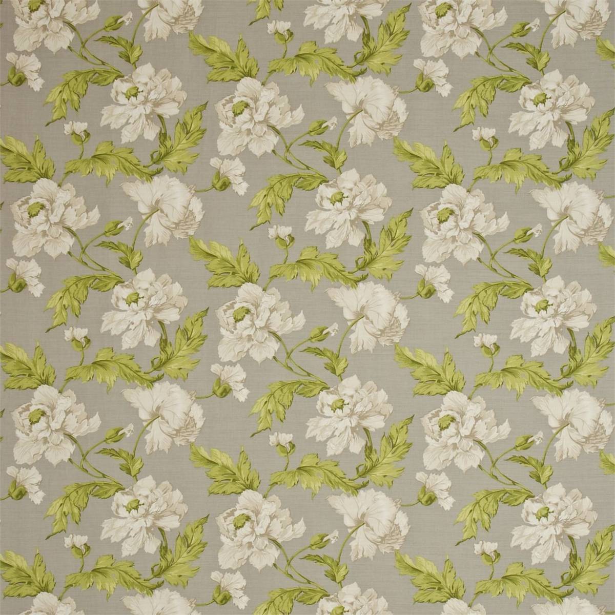 Charlbury Silver Leaf Fabric by Sanderson