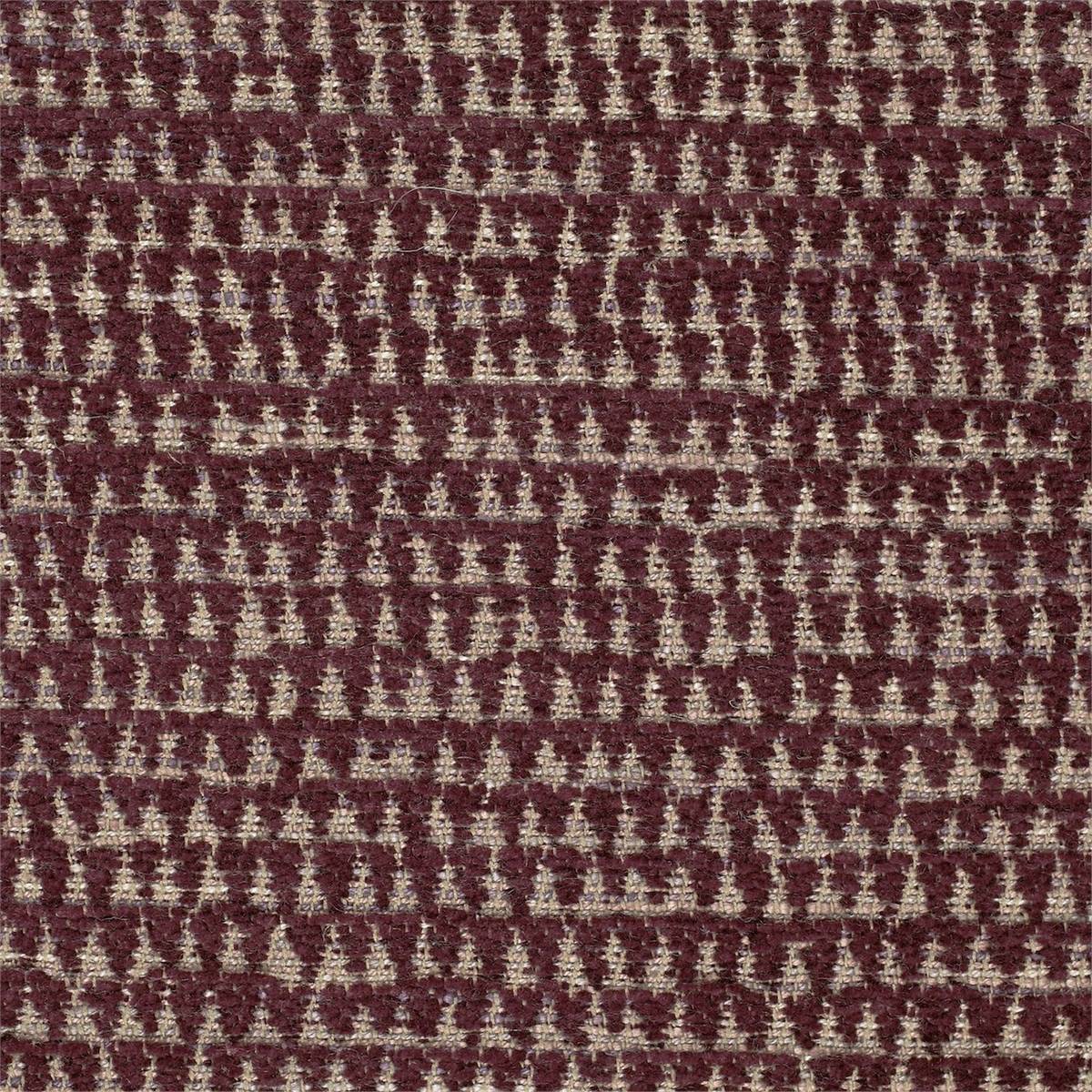 Merrington Claret Fabric by Sanderson