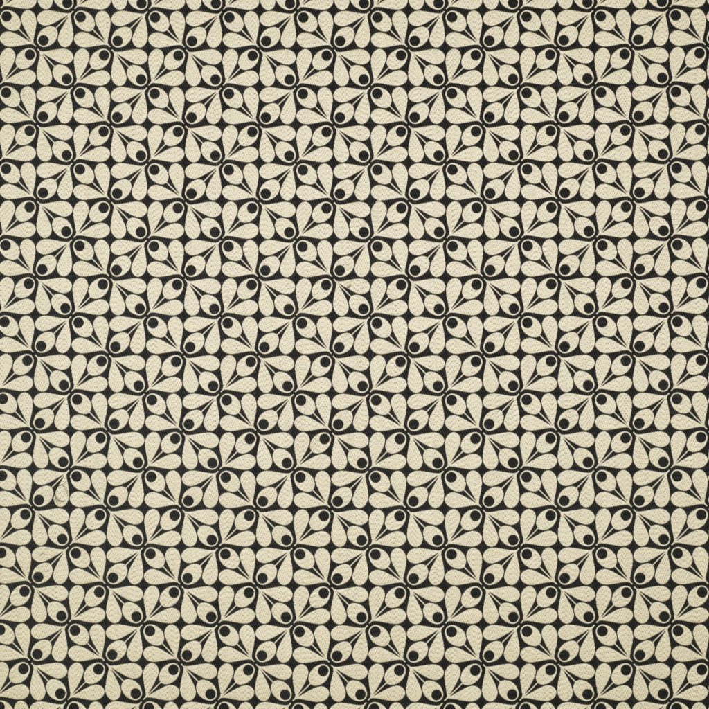 Woven Acorn Cup Charcoal Fabric by Orla Kiely