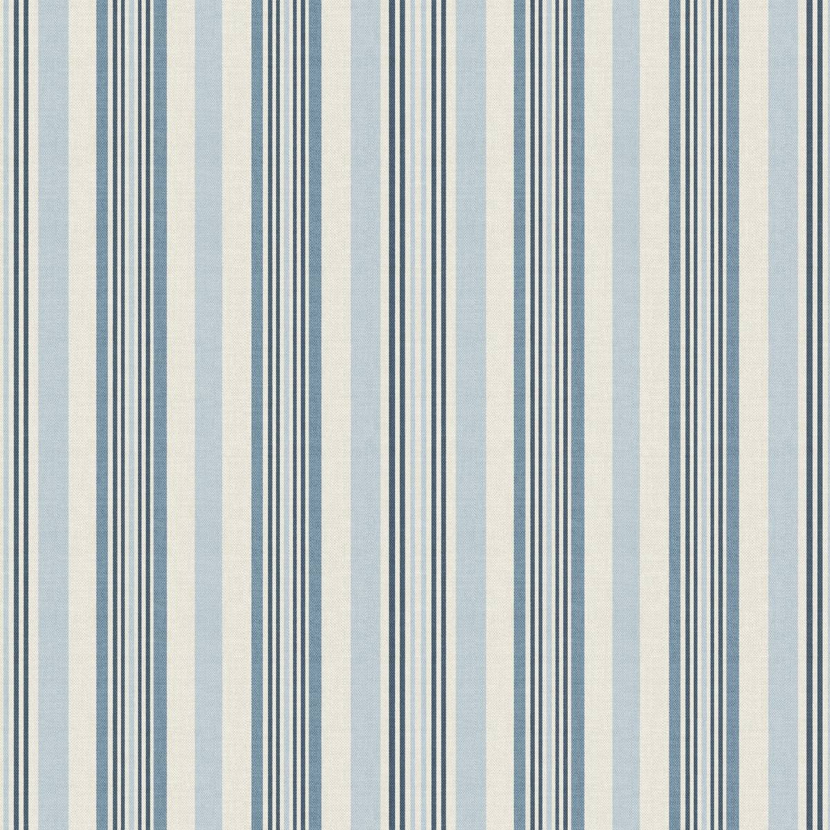 Coastal Stripe Blue Fabric by Fryetts