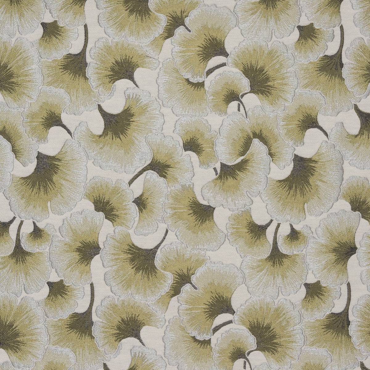 Gingko Olive Fabric by Porter & Stone