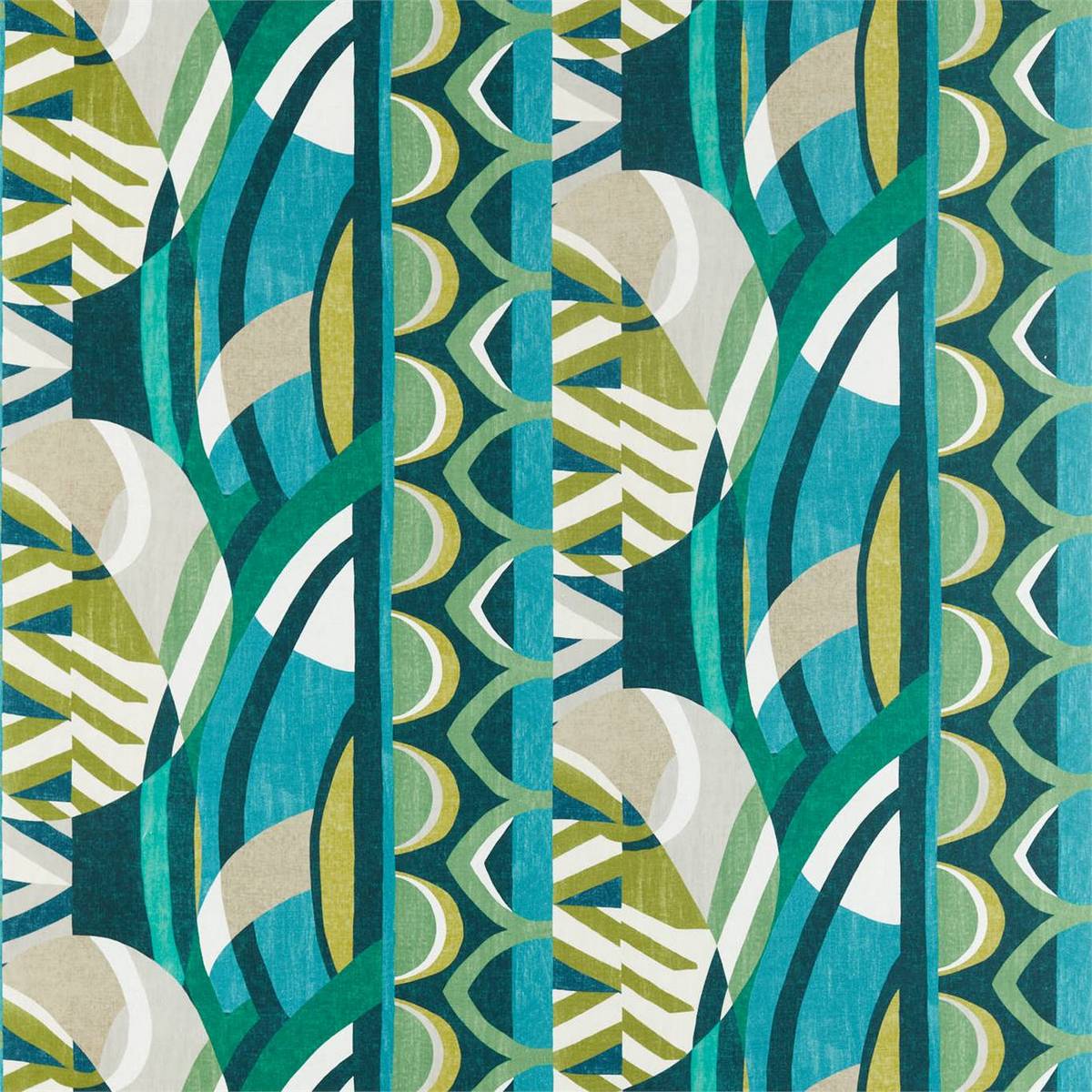 Atelier Emerald/Zest/Marine Fabric by Harlequin