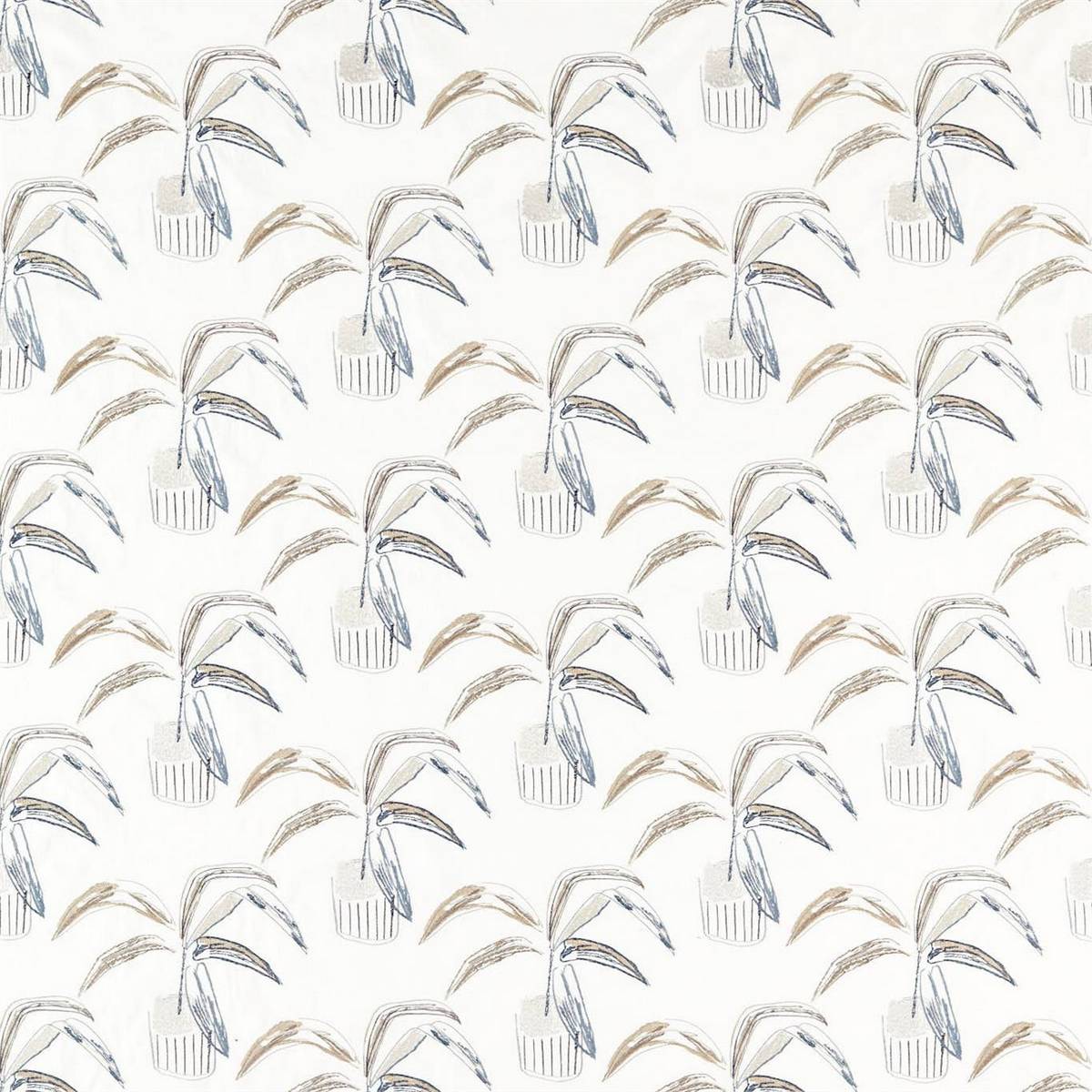 Crassula Putty/Dove/Slate Fabric by Scion