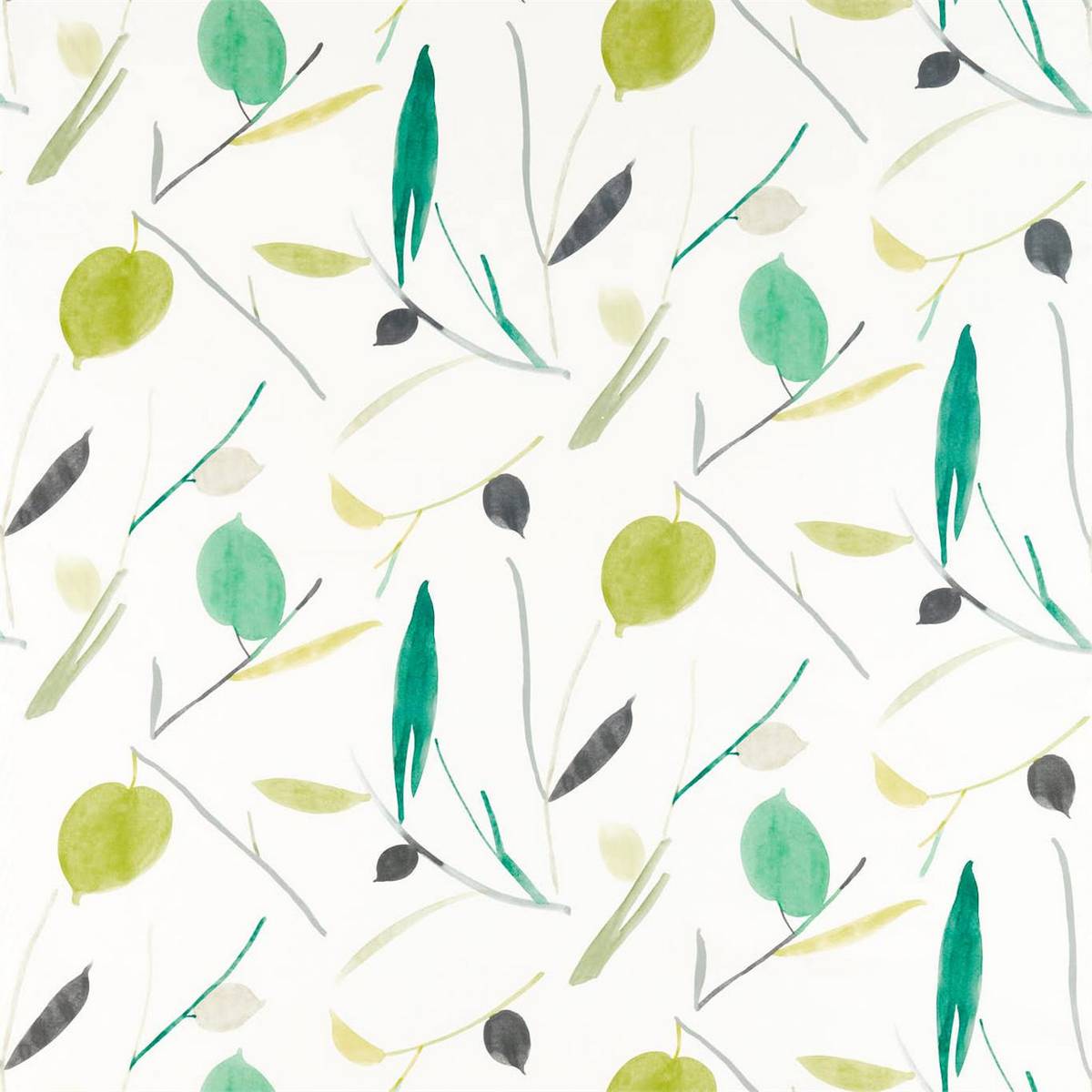 Oxalis Kiwi/Juniper Fabric by Scion