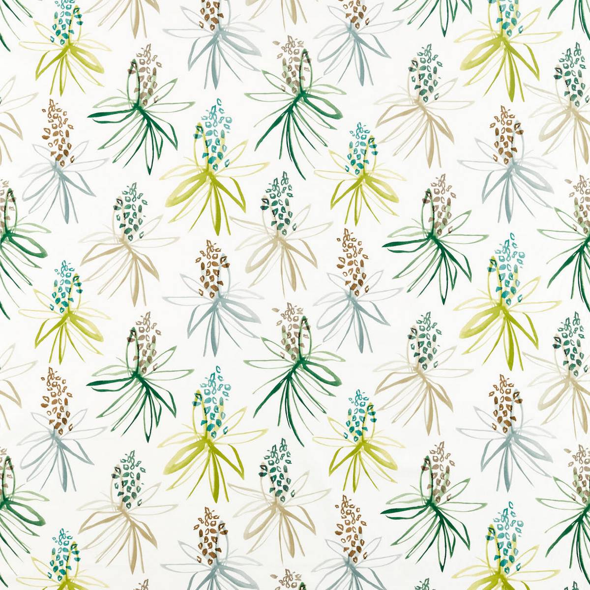 Tillandsia Kiwi/Juniper Fabric by Scion