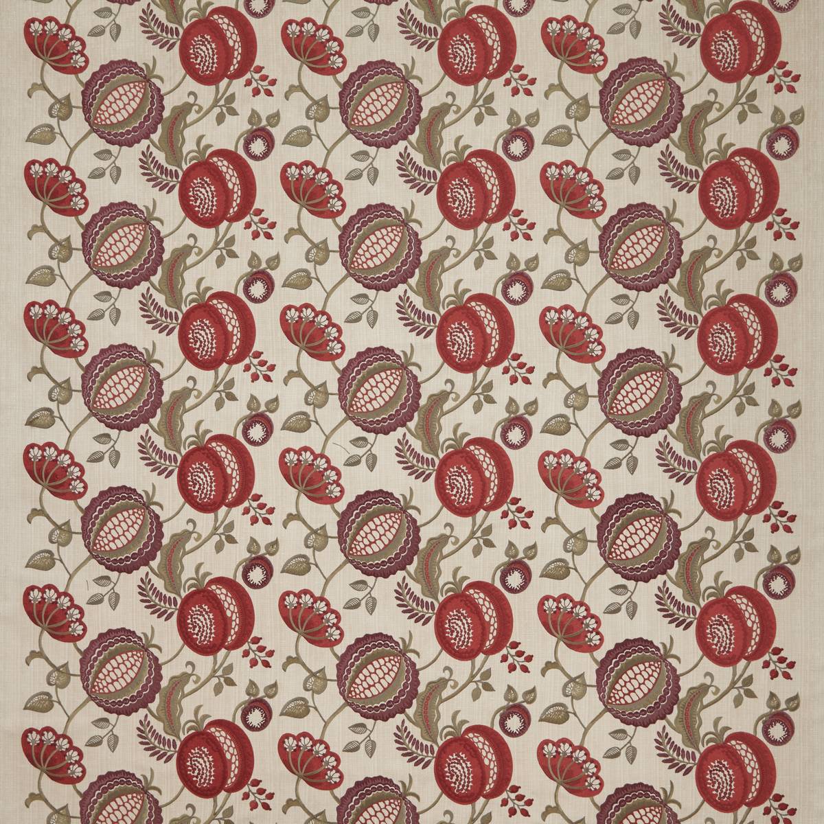 Figs & Strawberrys Ruby Fabric by iLiv