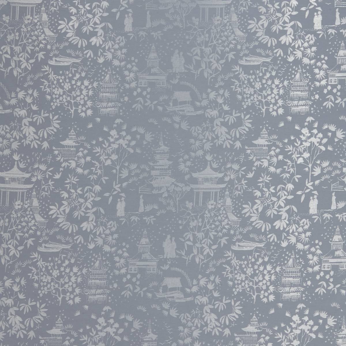 Chinoiserie Delft Fabric by iLiv