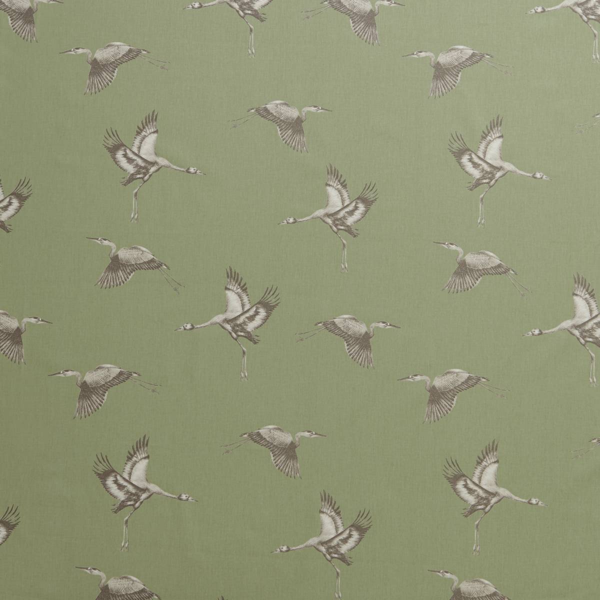 Cranes Willow Fabric by iLiv